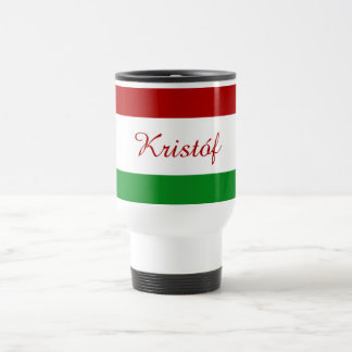 Taza De Viaje Bandera húngara personalizada