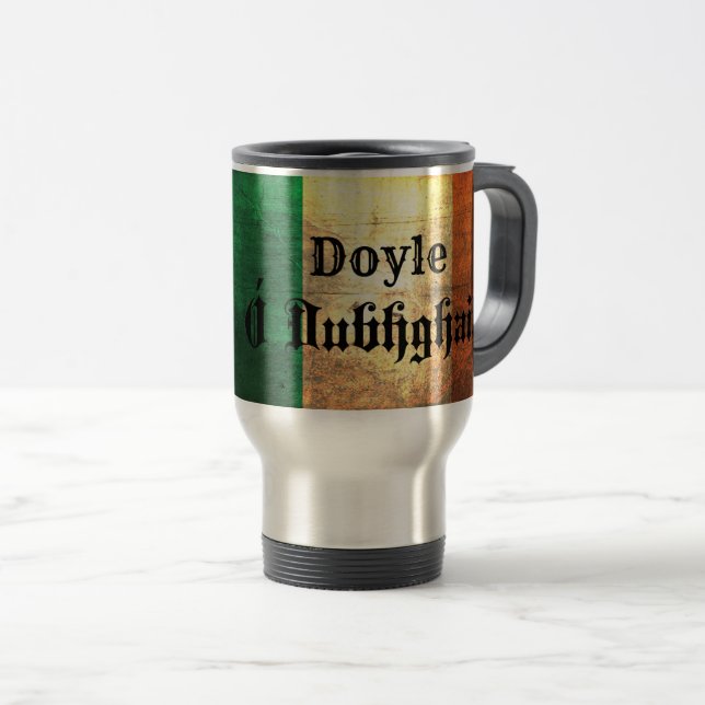 Taza De Viaje Bandera irlandesa Doyle (Anverso derecho)