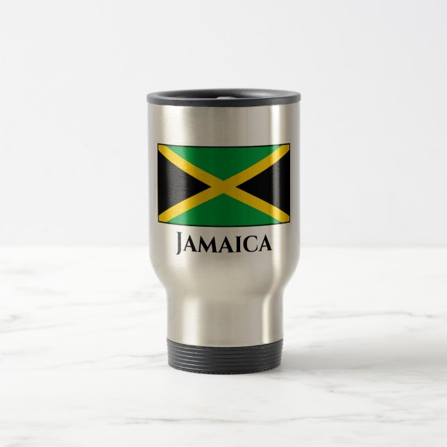 Taza De Viaje Bandera jamaiquina (Centro)
