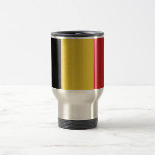 Taza De Viaje Bandera llana de Bélgica