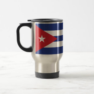 Taza De Viaje Bandera llana de Cuba