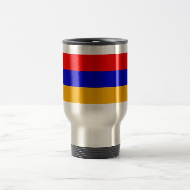 Taza De Viaje Bandera nacional de Armenia (Centro)
