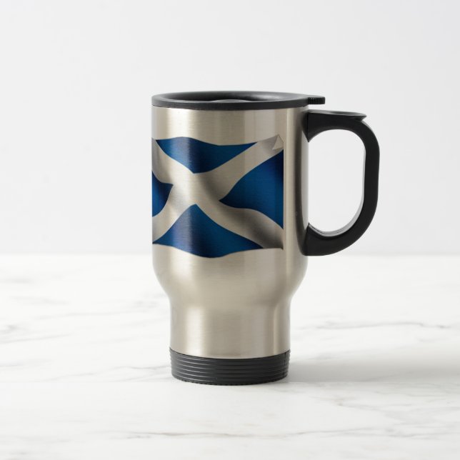 Taza De Viaje Bandera Nacional de Escocia y San Andrés Patriótic (Derecha)