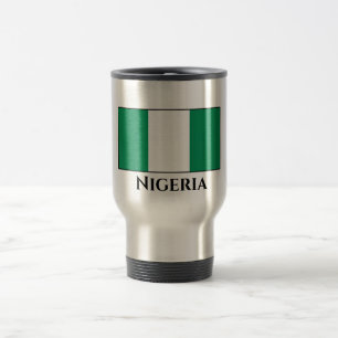 Taza De Viaje Bandera nigeriana (nigeriana)