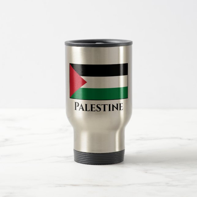 Taza De Viaje Bandera palestina (palestina) (Centro)