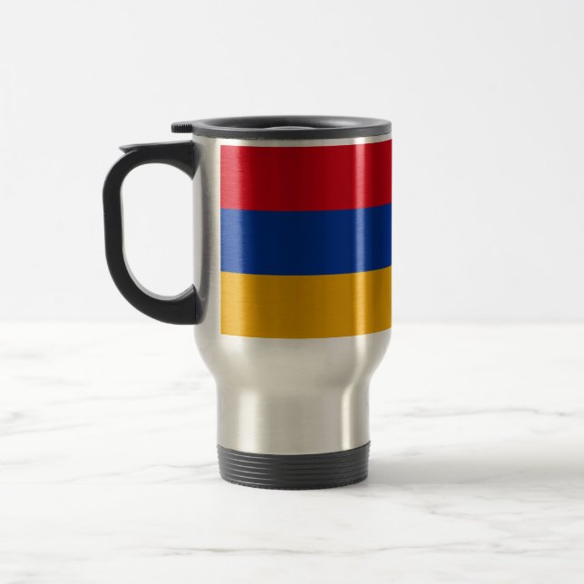 Taza De Viaje Bandera patriótica armenia (Izquierda)