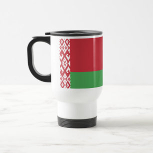 Taza De Viaje Bandera patriótica bielorrusa