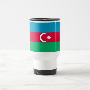 Taza De Viaje Bandera patriótica de Azerbaiyán