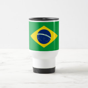 Taza De Viaje Bandera Patriótica de Brasil