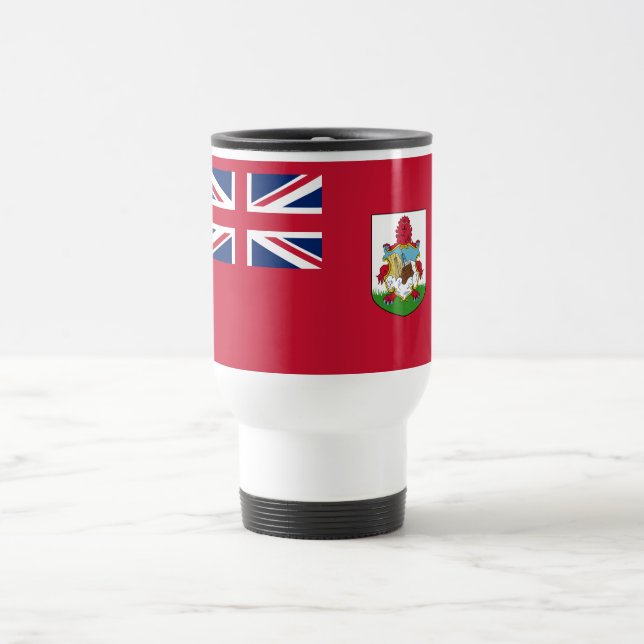 Taza De Viaje Bandera patriótica de las Bermudas (Centro)