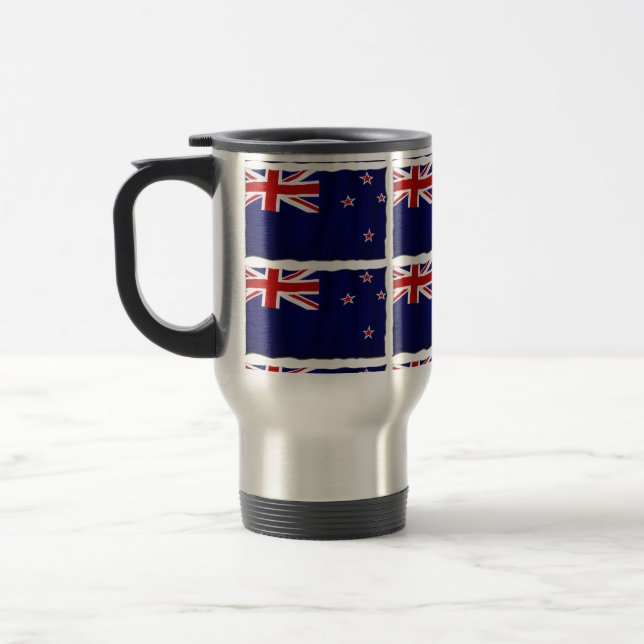 Taza De Viaje Bandera Patriótica de Nueva Zelanda para Kiwis (Izquierda)