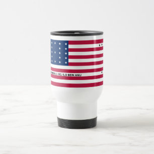 Taza De Viaje Bandera patriótica del atolón Bikini