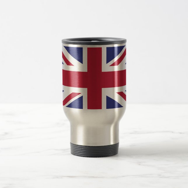 Taza De Viaje Bandera Patriótica del Reino Unido (Centro)