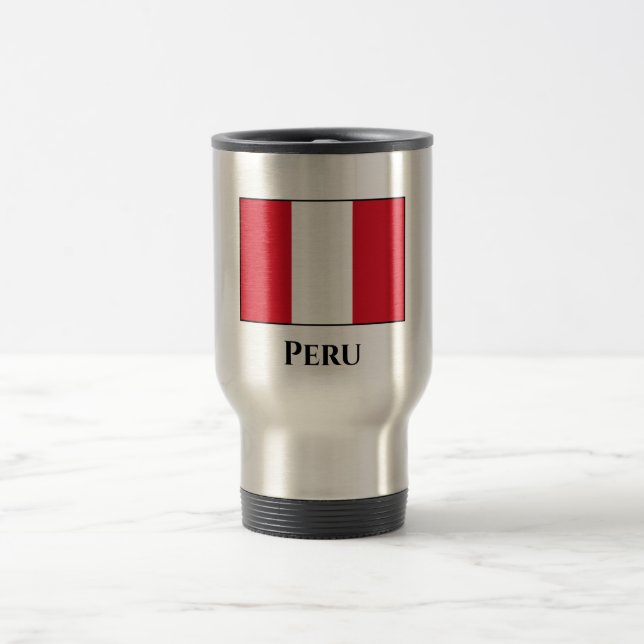 Taza De Viaje Bandera peruana (Centro)