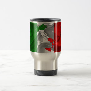 Taza De Viaje Bandera que agita italiana