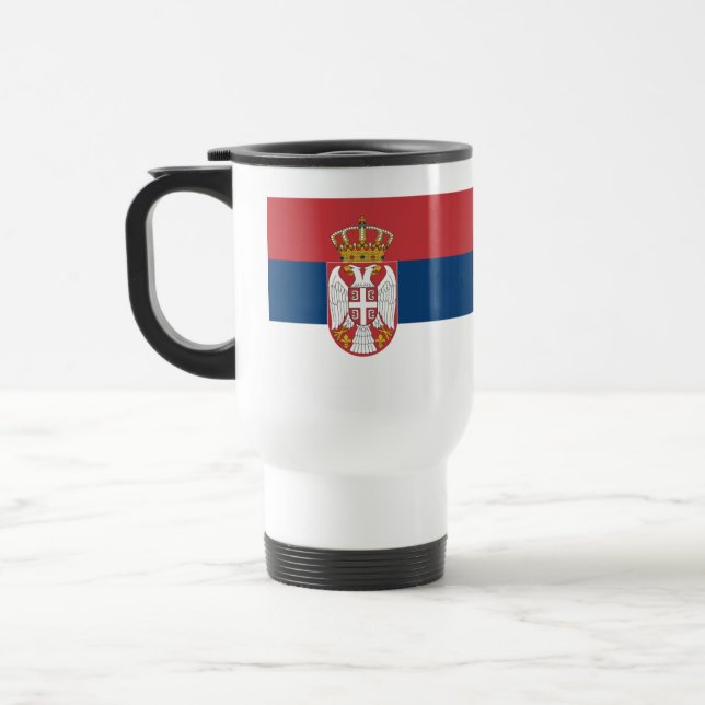 Taza De Viaje Bandera serbia (Izquierda)