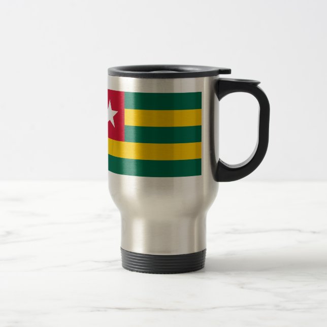 Taza De Viaje Bandera togolesa Mug (Derecha)