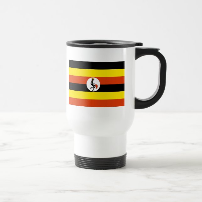 Taza De Viaje bandera uganda (Derecha)