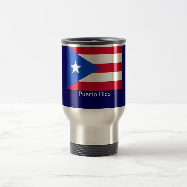 Taza De Viaje Banderas de Puerto Rico (Centro)