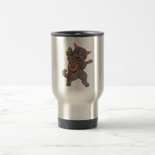 Taza De Viaje Banjo jugando al gato