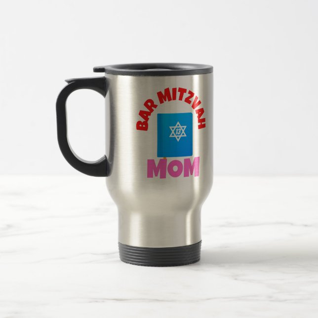 Taza De Viaje Bar Mitzvah Mom Coffee Mug (Izquierda)