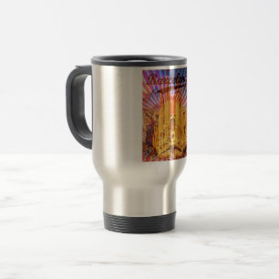 Taza De Viaje Barcelona Antiguo España