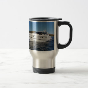 Taza De Viaje Barco de motor de lujo