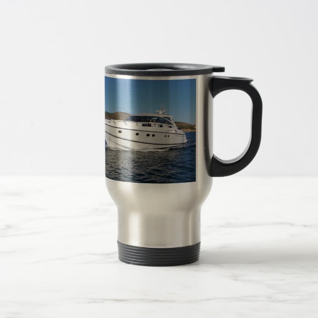 Taza De Viaje Barco de motor de lujo (Derecha)