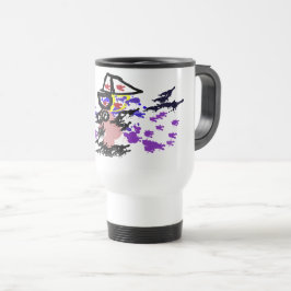 Taza De Viaje Barco de verano y pescado