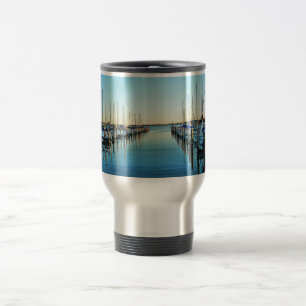 Taza De Viaje Barcos en el puerto deportivo por Shirley Taylor