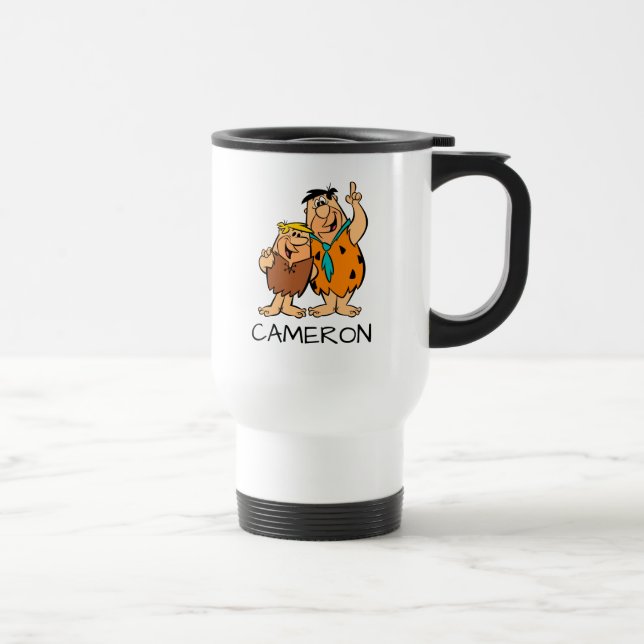 Taza De Viaje Barney Rubble y Fred Flintstone (Derecha)
