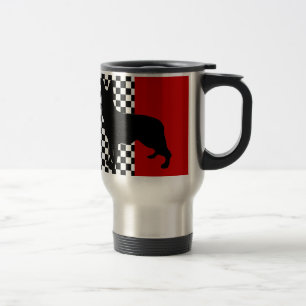 TAZA DE VIAJE BARRA DE CAFÉ DE COCHE DE SHEPHERD ALEMÁN