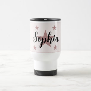 Taza De Viaje Barrido de viaje estelar personalizado de color ro