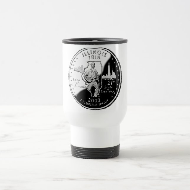 Taza De Viaje Barrio Estatal de Illinois (Centro)
