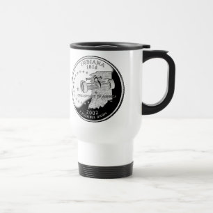 Taza De Viaje Barrio Estatal de Indiana Faux del otro lado