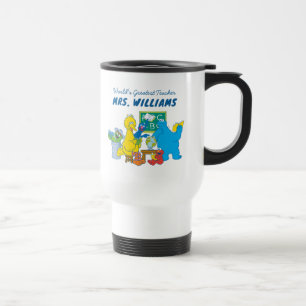 Taza De Viaje Barrio Sésamo   El mejor profesor del mundo