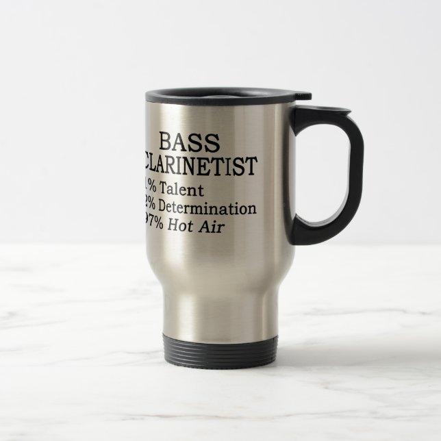 Taza De Viaje Bass Clarinetist Hot Air (Derecha)