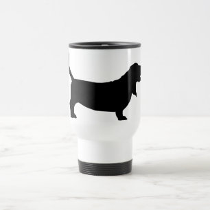 Taza De Viaje Basset Hound (negro)