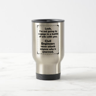 Taza De Viaje Batalla de los ingenieros civiles de los ingenios