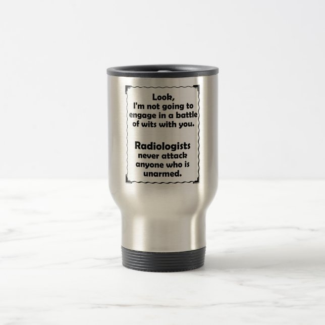 Taza De Viaje Batalla del radiólogo de los ingenios (Centro)