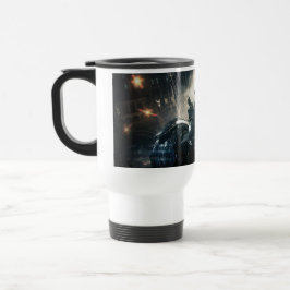 Taza De Viaje Batman Con Batmobile En La Lluvia