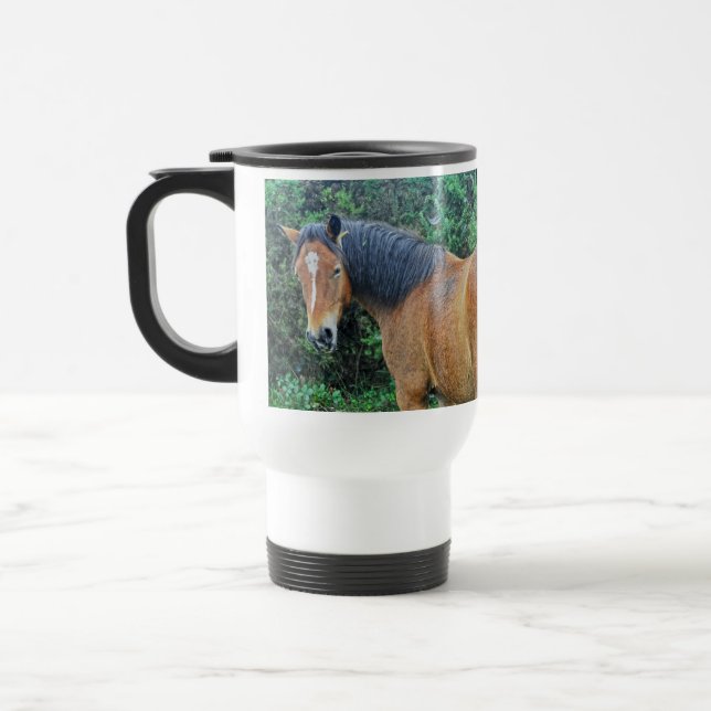 Taza De Viaje Bay New Forest Pony de Hampshire, Inglaterra (Izquierda)