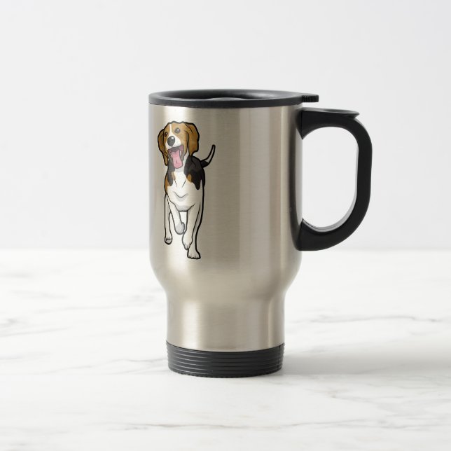 Taza De Viaje Beagle feliz (Derecha)