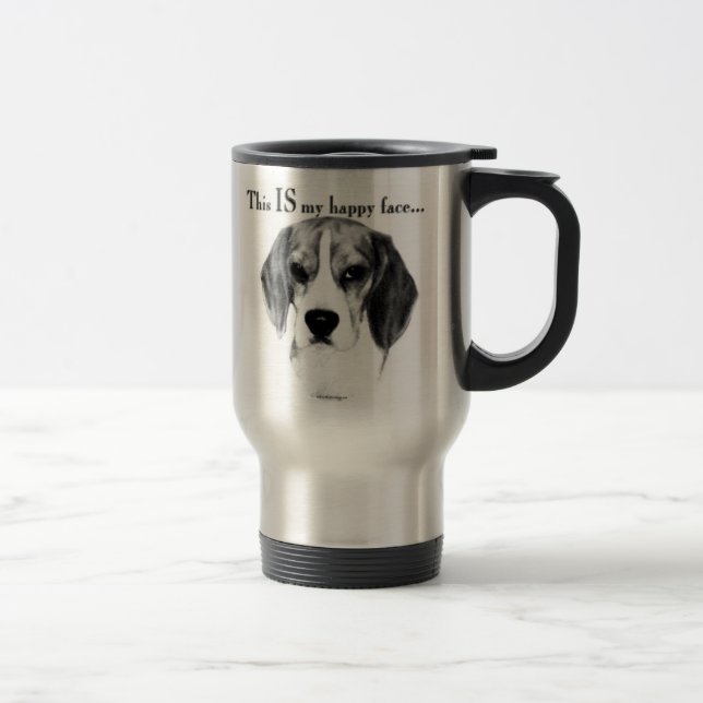 Taza De Viaje Beagle Happy Face (Derecha)