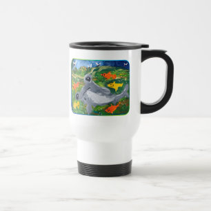 Taza De Viaje Bebé tiburón "Arte de niños"