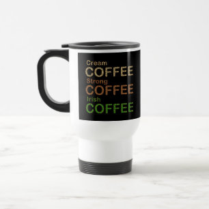 Taza De Viaje Bebidas para amantes del café, café irlandés, leop