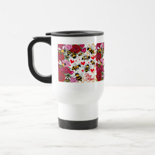 Taza De Viaje Bee Mine Sweet Honeycomb Blooms