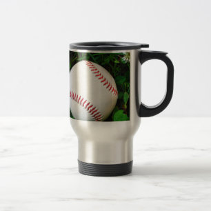 Taza De Viaje Béisbol blanco con tintes rojos