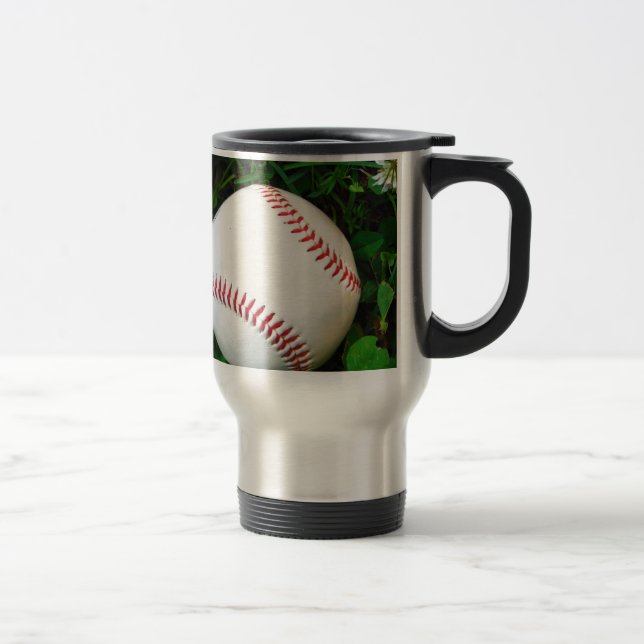 Taza De Viaje Béisbol blanco con tintes rojos (Derecha)