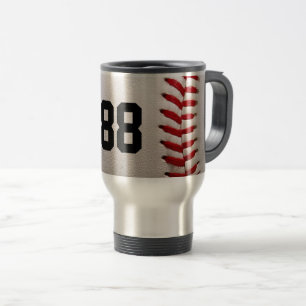 Taza De Viaje Béisbol con número de Personalizable